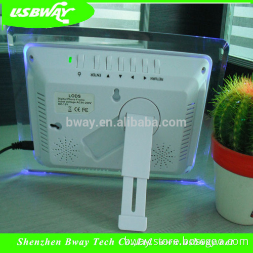 New Multi-functional 8 inch with LED digital photo frame night light night lamps for baby kids with remote control
